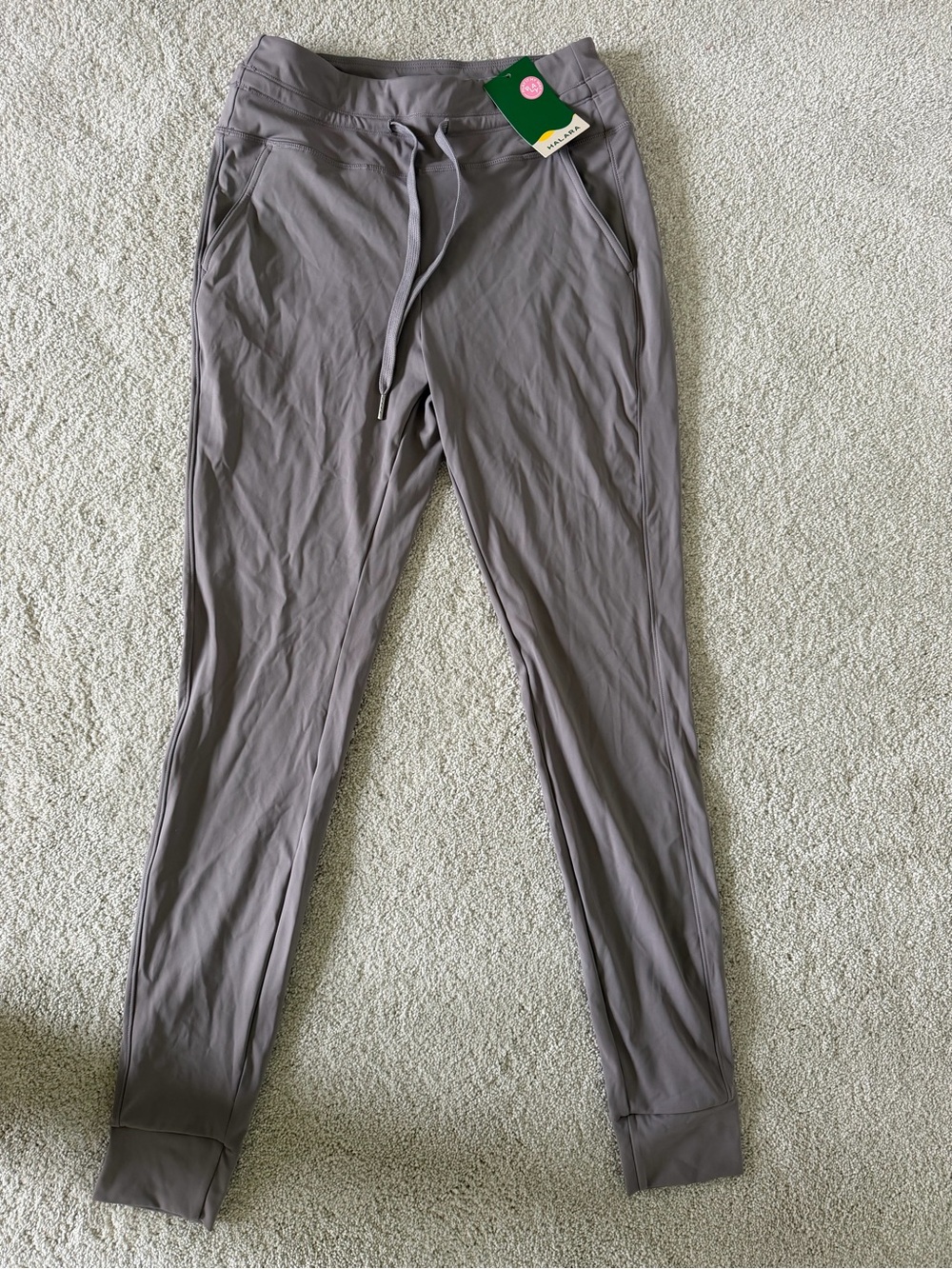 HALARA Mauve Gray Drawstring Joggers - Dusty Mauve